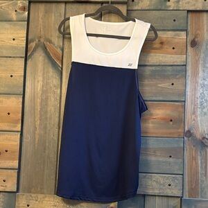 ZYIA Navy and White mens Tank Top